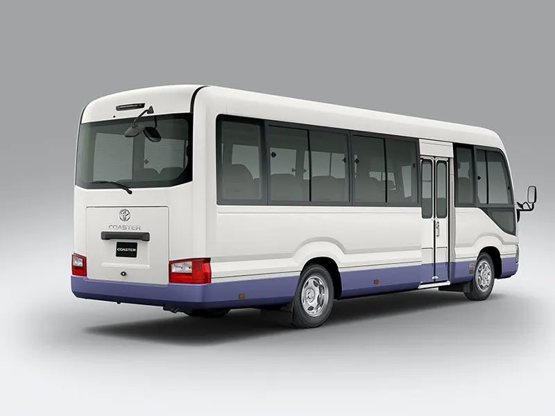 Hotel staff shuttle Toyota Coaster